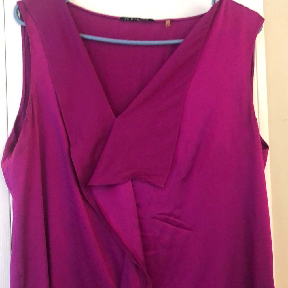 Silk pink tank top